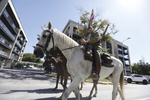 12.08.2025. Kielce. Po raz 60. Marsz Szlakiem I Kompanii Kadrowej wkroczył do Kielc / Fot. Jarosław Kubalski - Radio Kielce