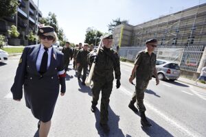 12.08.2025. Kielce. Po raz 60. Marsz Szlakiem I Kompanii Kadrowej wkroczył do Kielc / Fot. Jarosław Kubalski - Radio Kielce