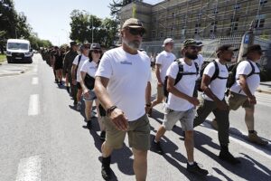 12.08.2025. Kielce. Po raz 60. Marsz Szlakiem I Kompanii Kadrowej wkroczył do Kielc / Fot. Jarosław Kubalski - Radio Kielce