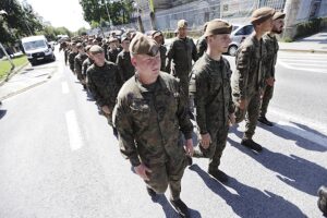 12.08.2025. Kielce. Po raz 60. Marsz Szlakiem I Kompanii Kadrowej wkroczył do Kielc / Fot. Jarosław Kubalski - Radio Kielce