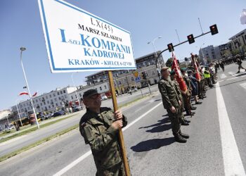 12.08.2025. Kielce. Po raz 60. Marsz Szlakiem I Kompanii Kadrowej wkroczył do Kielc / Fot. Jarosław Kubalski - Radio Kielce