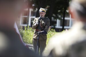 12.08.2025. Kielce. Po raz 60. Marsz Szlakiem I Kompanii Kadrowej wkroczył do Kielc / Fot. Jarosław Kubalski - Radio Kielce