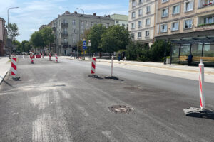 07.08.2025. Kielce. Ulica Paderewskiego. Remont / Fot. Wiktor Taszłow - Radio Kielce
