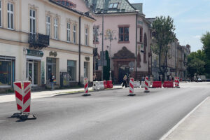 07.08.2025. Kielce. Ulica Paderewskiego. Remont / Fot. Wiktor Taszłow - Radio Kielce
