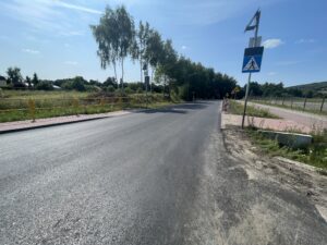 07.08.2025. Masłów. Ulica Lotnicza. Remont drogi / Fot. Wiktor Taszłow - Radio Kielce