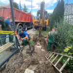17.08.2025. Kielce. Osiedle Czarnów. Awaria wodociągu / Fot. Wiktor Taszłow - Radio Kielce