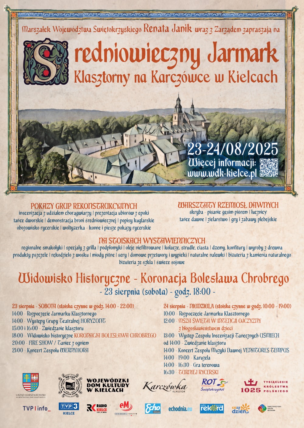 Średniowieczny Jarmark Klasztorny na Karczówce w Kielcach - Radio Kielce