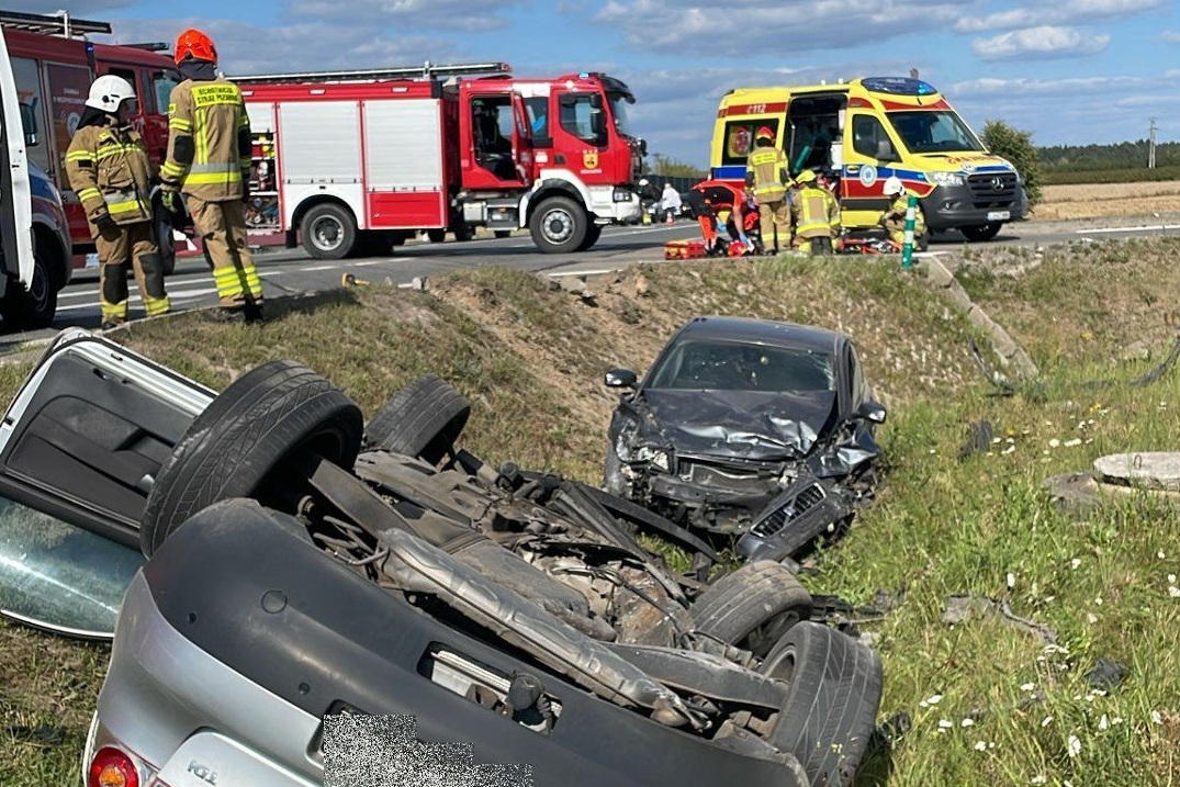 Wypadek w Zawadzie. Są ranni