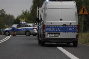 29.08.2025. Ćmińsk. Wypadek / Fot. Jarosław Kubalski - Radio Kielce
