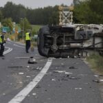 29.08.2025. Ćmińsk. Wypadek / Fot. Jarosław Kubalski - Radio Kielce