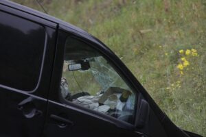 29.08.2025. Ćmińsk. Wypadek / Fot. Jarosław Kubalski - Radio Kielce