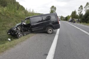 29.08.2025. Ćmińsk. Wypadek / Fot. Jarosław Kubalski - Radio Kielce