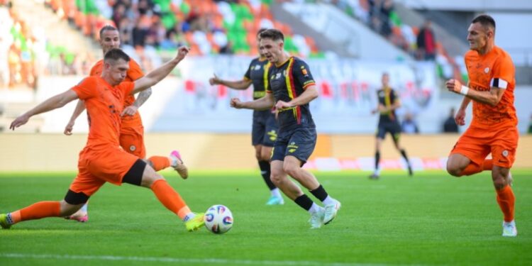 01.08.2024. Lubin. Mecz Zagłębie Lubin - Korona Kielce / Fot. PAP - Przemysław Karolczuk