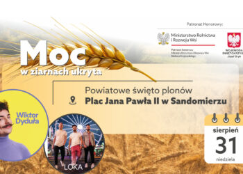 Powiatowe święto plonów w Sandomierzu w niedzielę, 31 sierpnia / grafika ŚODR