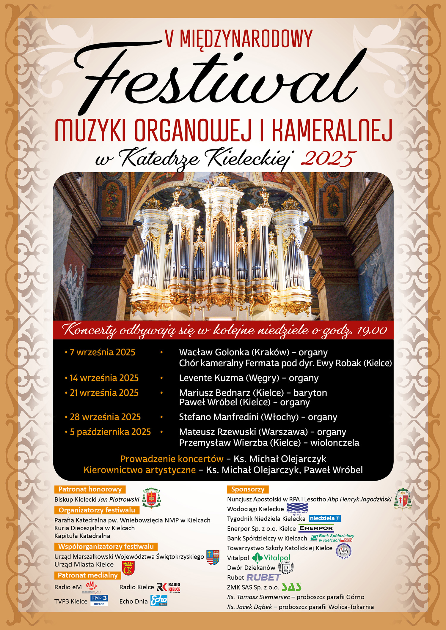 V Międzynarodowy Festiwal Muzyki Organowej i Kameralnej w Katedrze Kieleckiej - Radio Kielce