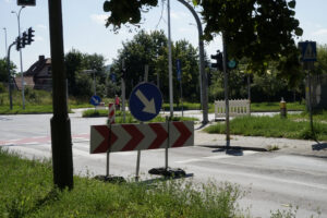5.08.2025 Kielce. Remont nakładkowy ul Kołłątaja./ Fot. Aleksandra Kwaśniewska - Radio Kielce