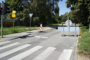 5.08.2025 Kielce. Remont nakładkowy ul Kołłątaja./ Fot. Aleksandra Kwaśniewska - Radio Kielce