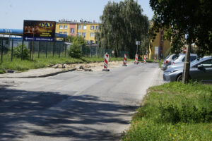 5.08.2025 Kielce. Remont nakładkowy ul Kołłątaja./ Fot. Aleksandra Kwaśniewska - Radio Kielce