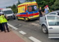 Zderzenie trzech pojazdów na drodze krajowej