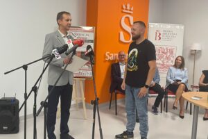 04.09.2025. Sandomierz. Miejska Biblioteka Publiczna. Konferencja nt. II Międzypokoleniowego Festiwalu Literackiego Generacja Słowa / Fot. Grażyna Szlęzak - Radio Kielce