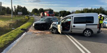 16.09.2025. Suków-Papiernia. Wypadek / Fot. policja