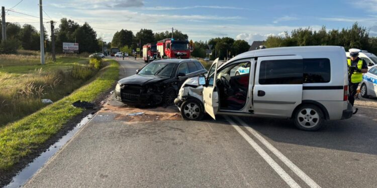 16.09.2025. Suków-Papiernia. Wypadek / Fot. policja