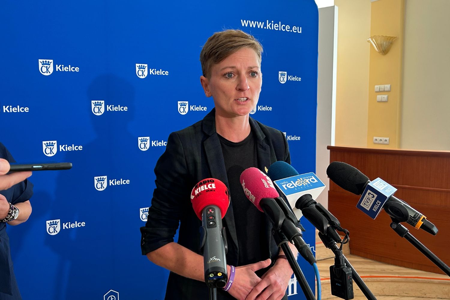 22.09.2025. Kielce. Urząd Miasta Kielce. Konferencja dot. inwestowania w odporność klimatyczną / Fot. Marcin Marszałek - Radio Kielce