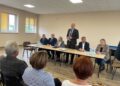 24.09.2025. Ciszyca. Podpisanie umowy na remont drogi wojewódzkiej / Fot. Grażyna Szlęzak -Wójcik - Radio Kielce