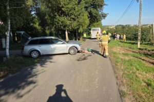 22.09.2025. Usarzów. Wypadek / Fot. policja