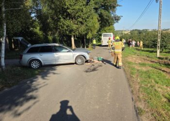 22.09.2025. Usarzów. Wypadek / Fot. policja