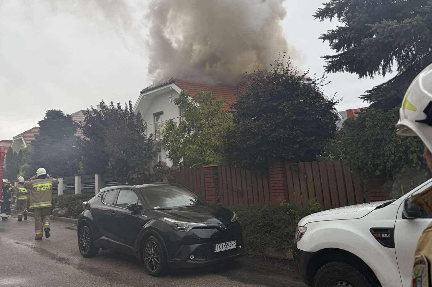 Pożar domu w Bilczy. Jedna osoba w szpitalu