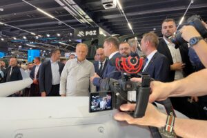 03.09.2025. Kielce. Targi Kielce. Premier Donald Tusk z wizytą na MSPO / Fot. Aleksandra Kwaśniewska - Radio Kielce