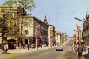 Kielce. Ulica Sienkiewicza. 1966 r. / źródło: fotopolska.eu