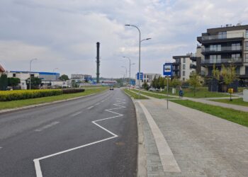09.09.2025. Kielce. Miejsce nowego przystanku autobusowego. Rondo Czwartaków przy ulicy Wrzosowej / Fot. ZTM Kielce