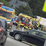 16.09.2025. Suków-Papiernia. Wypadek / Fot. Na Drodze Świętokrzyskie - Facebook