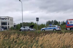 19.09.2025. Suków. Wypadek / źródło: Na Drodze Świętokrzyskie - Facebook