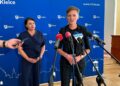 22.09.2025. Kielce. Urząd Miasta Kielce. Konferencja dot. inwestowania w odporność klimatyczną / Fot. Marcin Marszałek - Radio Kielce