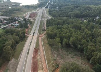 23.09.2025. Budowa obwodnicy Wąchocka. / Źródło: GDDKiA