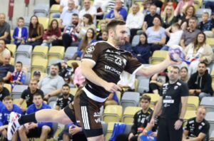 14.09.2025. Opole. Mecz Industria Kielce - Corotop Gwardia Opole / Fot. PAP/Krzysztof Świderski