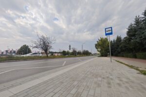 09.09.2025. Kielce. Miejsce nowego przystanku autobusowego. Dom Kultury Sabat przy ulicy Jana Nowaka-Jeziorańskiego / Fot. ZTM Kielce