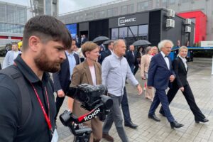 03.09.2025. Kielce. Targi Kielce. Premier Donald Tusk z wizytą na MSPO / Fot. Aleksandra Kwaśniewska - Radio Kielce