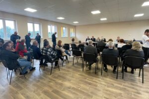 24.09.2025. Ciszyca. Podpisanie umowy na remont drogi wojewódzkiej / Fot. Grażyna Szlęzak -Wójcik - Radio Kielce
