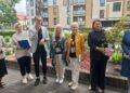 17.09.2025. Kielce. Ul. Żeromskiego. Otwarcie ogrodu przed klubem seniora „Wolna Strefa” / Fot. Piotr Sawa - Radio Kielce