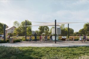 Wizualizacja koncepcji zagospodarowania skweru Edmunda Niziurskiego / Źródło: studio projektowe - Studio Green Story