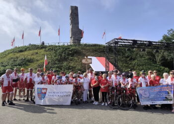 Gdańsk, Westerplatte. Świętokrzyska delegacja na obchodach 86. rocznicy wybuchu II wojny światowej. / Fot. Grzegorz Skiba - Facebook