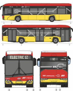 Projekt autobusów elektrycznych, które w 2026 roku wyjadą na ulice Kielc / źródło: Agata Wojda - Facebook