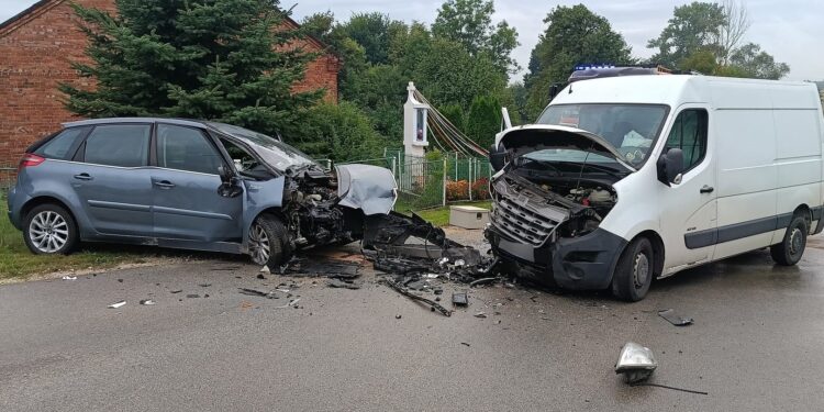 03.09.2025. Lubania. Wypadek / Fot. policja