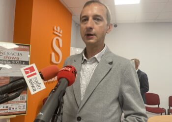 Na zdjęciu: Wojciech Dumin - dyrektor MBP w Sandomierzu / Fot. Grażyna Szlęzak - Radio Kielce