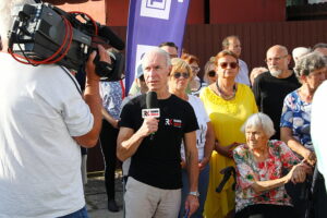 03.09.2025 Kielce. Interwencja TVP3 Kielce i Radia Kielce / Fot. Wiktor Taszłow - Radio Kielce