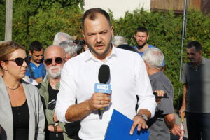03.09.2025 Kielce. Interwencja TVP3 Kielce i Radia Kielce / Fot. Wiktor Taszłow - Radio Kielce